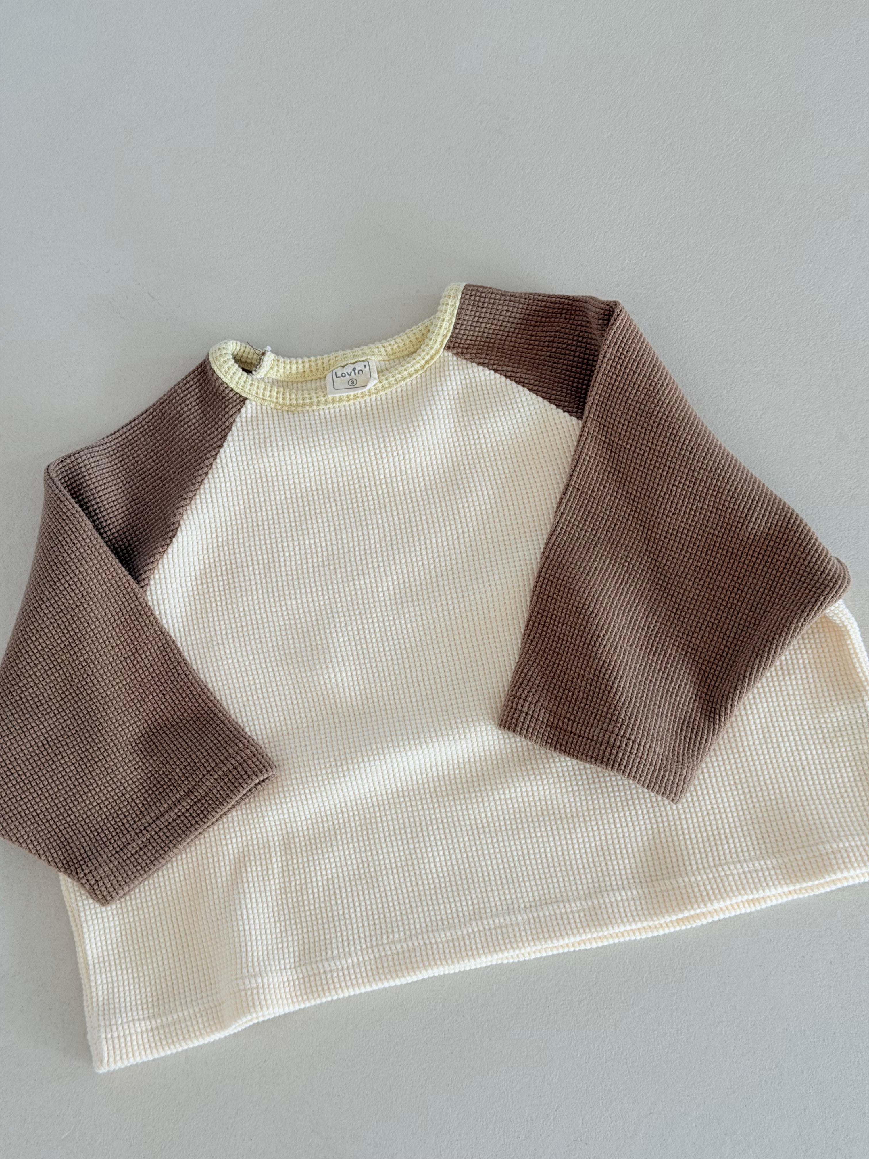 WAFFLE RAGLAN PULL