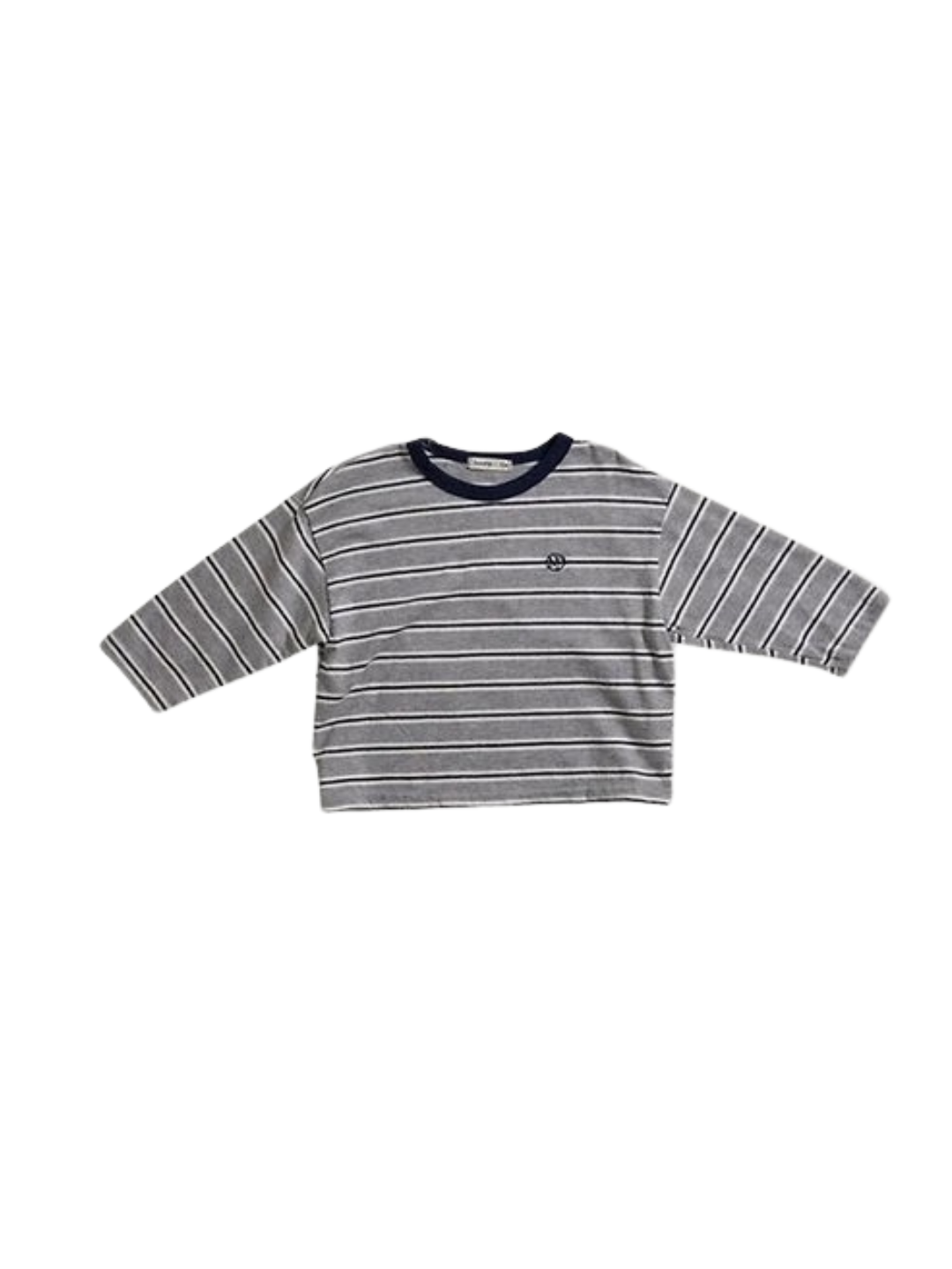 GREY STRIPE TEE